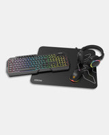 Pack gaming Kenta (teclado+ratón+alfombrilla+auriculares)