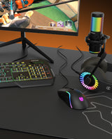 Pacote de jogos Kritic (teclado + mouse + pad + fones de ouvido)