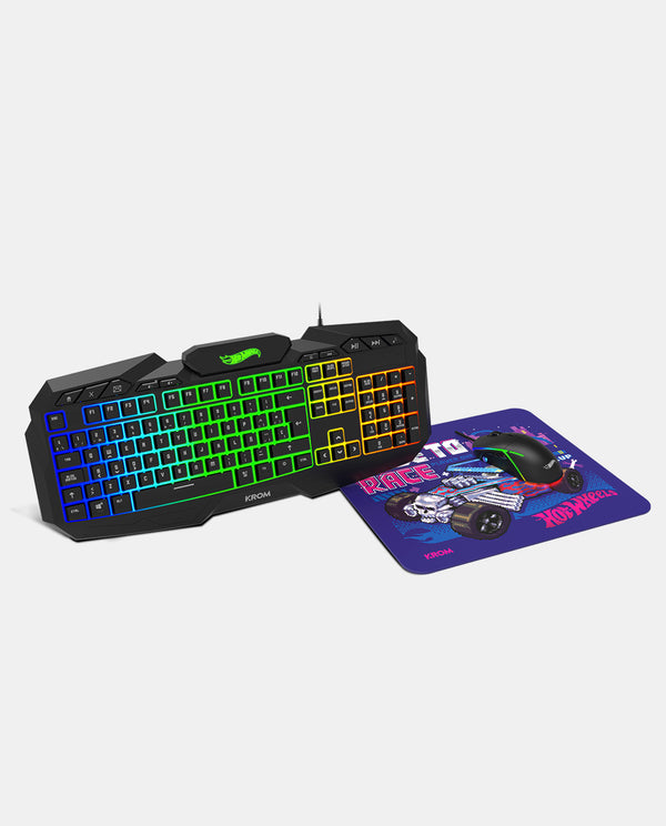 Gaming Kustom Pack (teclado + mouse + pad)